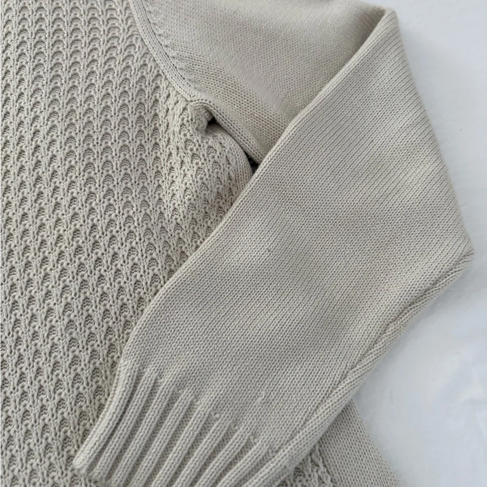 Calvin Klein Men's Beige Zip-Up Sweater
